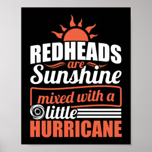 Sonnenkopfsonne gemischt mit Hurrikan Poster