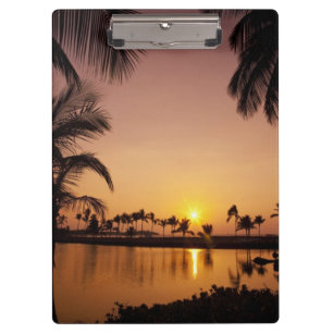 Sonnenlage auf der Bucht von Anaeho'omalu, Große  Klemmbrett