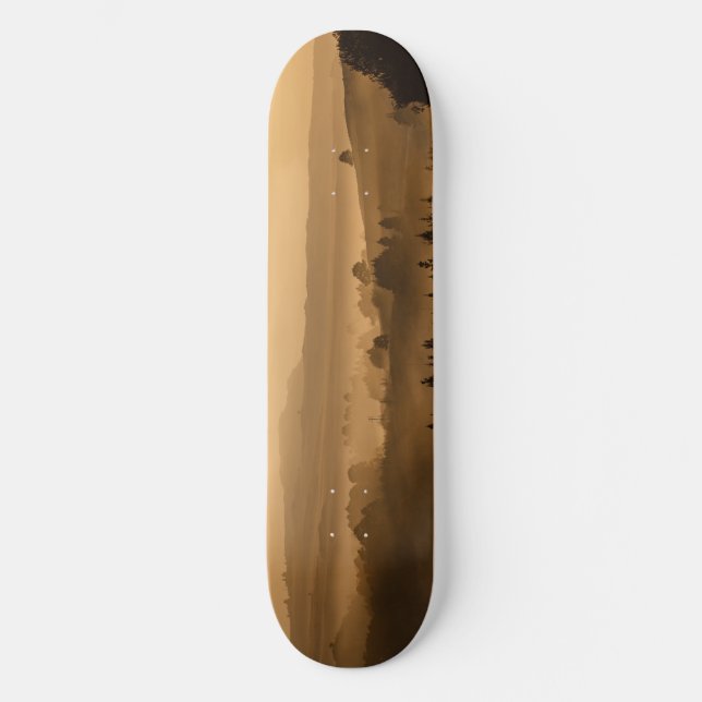 Sonnenlandschaft Skateboard (Vorderseite)