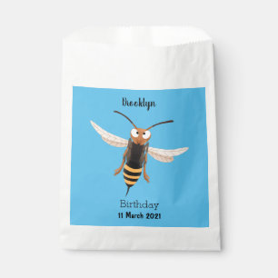 Sonnenlich wütende Hornet Wespe Cartoon Illustrati Geschenktütchen