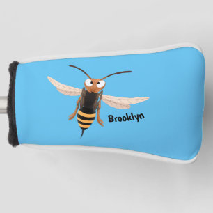 Sonnenlich wütende Hornet Wespe Cartoon Illustrati Golf Headcover