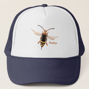 Sonnenlich wütende Hornet Wespe Cartoon Illustrati Truckerkappe
