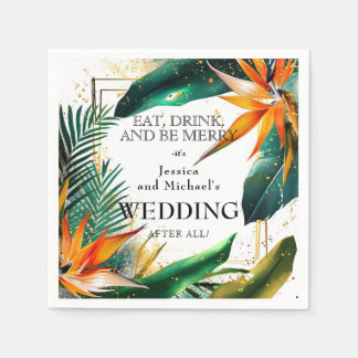 Sonnenliche Vögel im Paradies Bliss Serviette