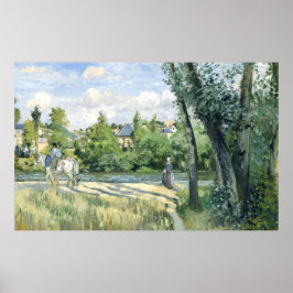 Sonnenlicht auf der Straße, Pontoise Camille Pissa Poster