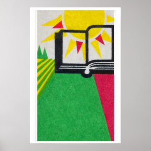 Sonnenlicht Buch - Streichholzschachtel Druck - Äs Poster