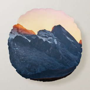 SONNENLICHT DURCH ALP BERG RUNDES KISSEN