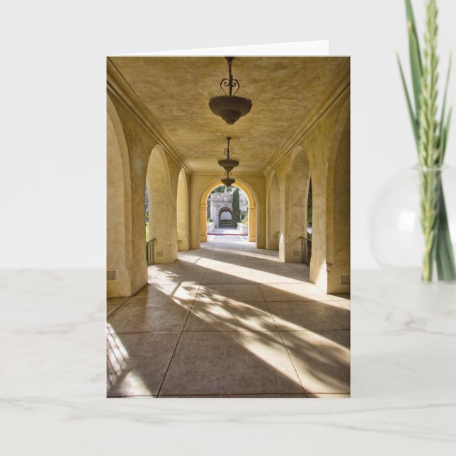 Sonnenlicht durch Arches Grußkarte Karte (Vorderseite)