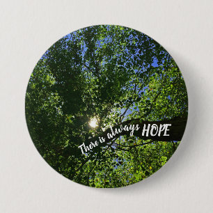 Sonnenlicht durch Bäume positive Inspiration Hoffn Button