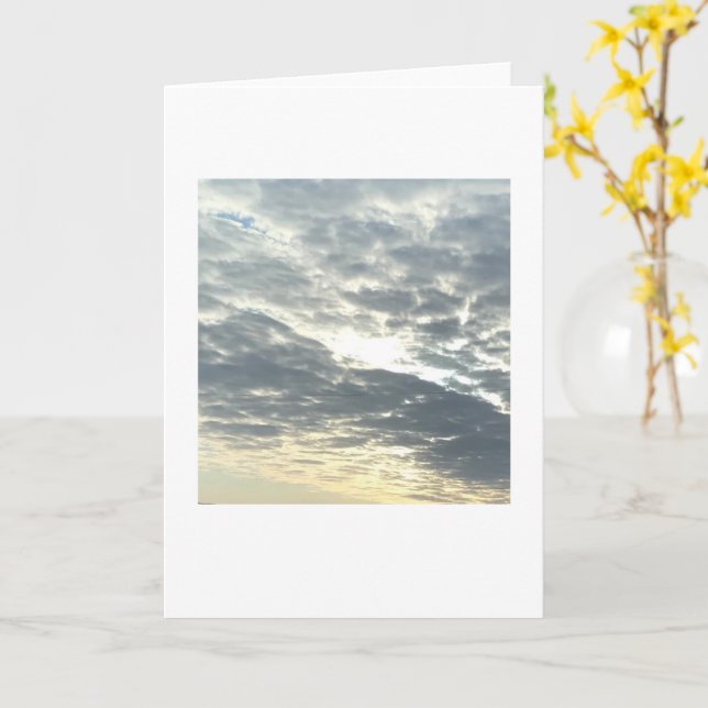 Sonnenlicht durch die Wolken Karte (Gelbe Blume)