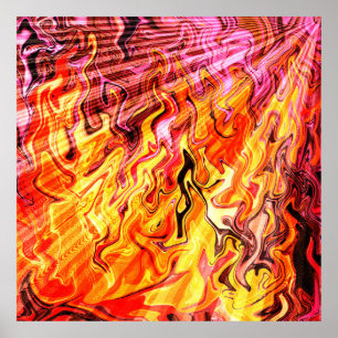 Sonnenlicht durch Flammen...... Poster