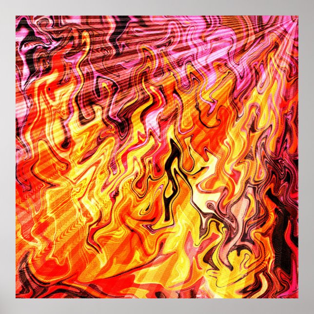 Sonnenlicht durch Flammen...... Poster (Vorne)