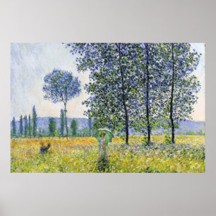 Sonnenlicht-Effekt unter den Poplars Claude Monet Poster