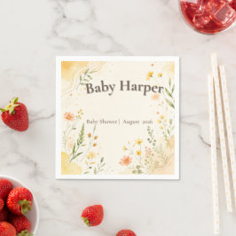 Sonnenlicht-Garten-Baby-Shower-Servietten Serviette
