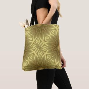 Sonnenlicht: Golden Yellow Floral Template Tasche