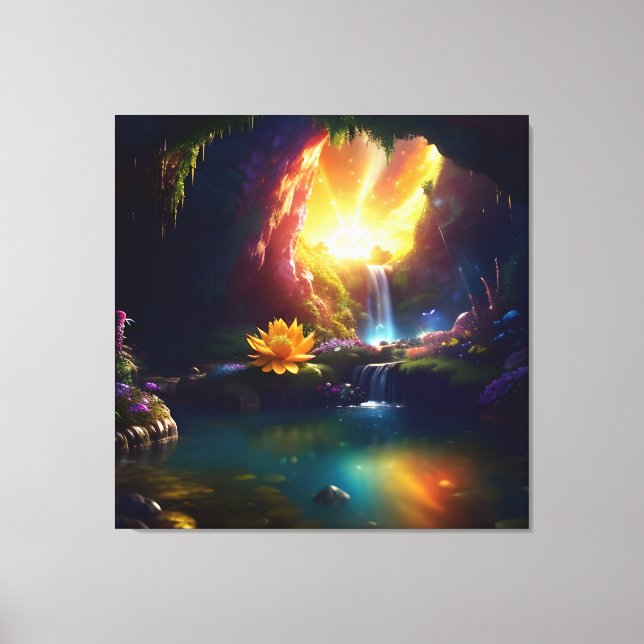 Sonnenlicht Höhle Blume Schönheit 1 Leinwanddruck (Vorderseite)