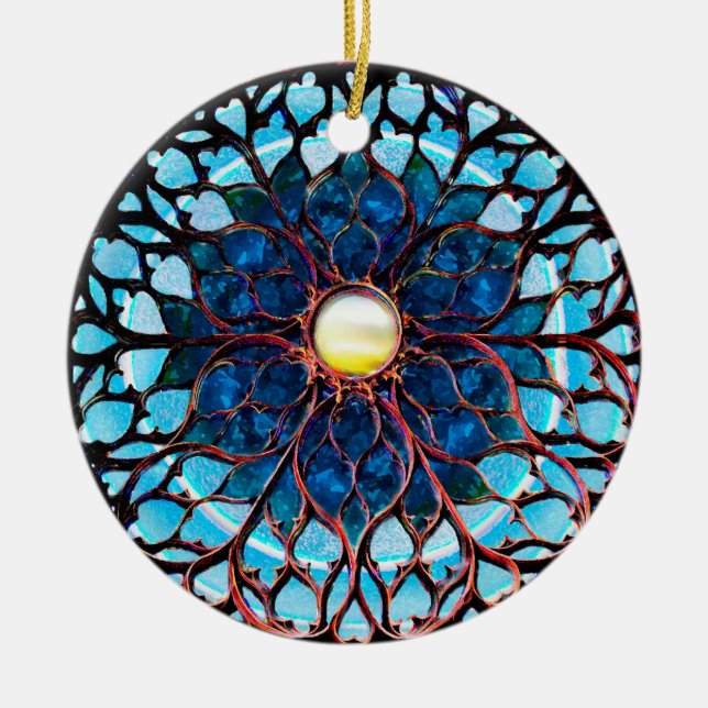 Sonnenlicht nach Sturm Keramik Ornament (Vorne)