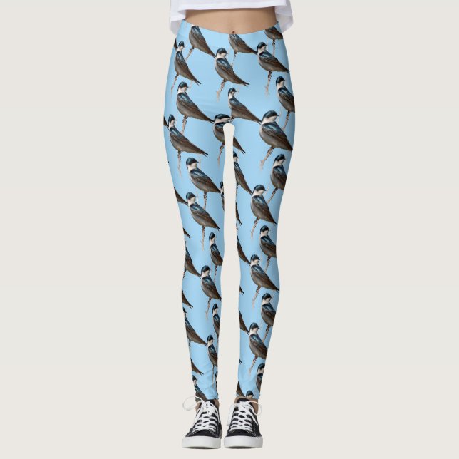 Sonnenlicht Profil eines Baumschlucks Songbird Leggings (Vorderseite)