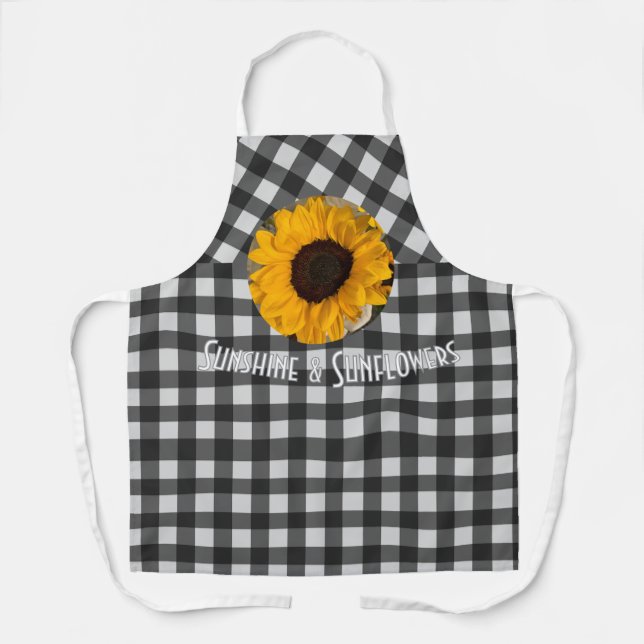 Sonnenlicht & Sonnenblumen Schürze (Vorderseite)