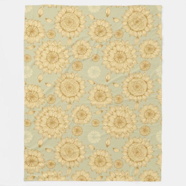 Sonnenlicht Stille II in Light Olive Fleece (Vorderseite)