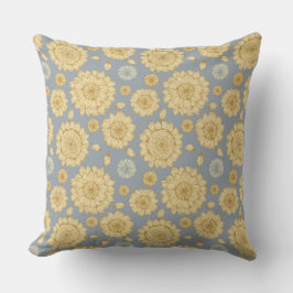 Sonnenlicht Stille II in Soft Blue Gray Kissen