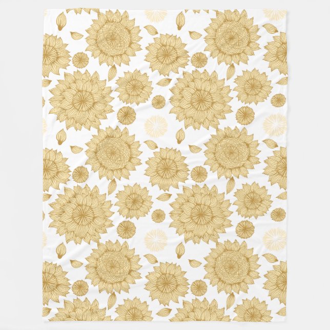 Sonnenlicht Stillstand II in White Fleece Blanket (Vorderseite)