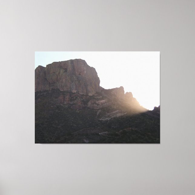 Sonnenlicht-Streaming über Casa Grande, BBNP, Texa Leinwanddruck (Vorderseite)