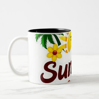 Sonnenlicht und Palmenbäume Tasse