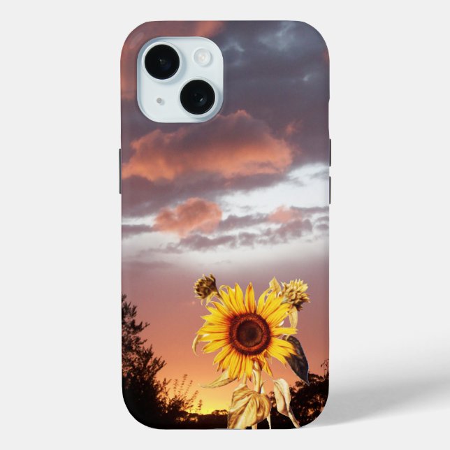 SONNENLIEGEN UND SOMMERSONNENANSCHLUSS iPhone 15 HÜLLE (Rückseite)