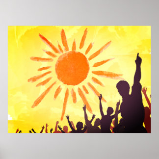 Sonnenmalerei Poster