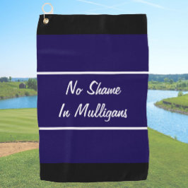 Sonnenmarineblau kein Scham Mulligans Geschenk für Golfhandtuch