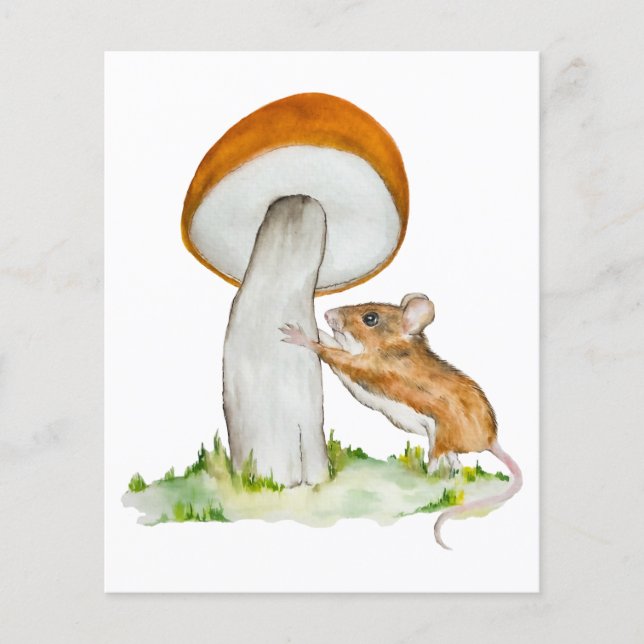 Sonnenmaus mit wildem Pilz (Vorderseite)