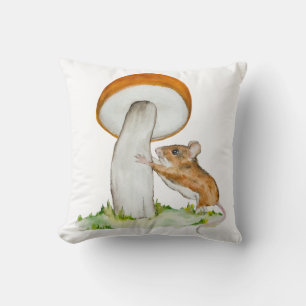 Sonnenmaus mit wildem Pilz Kissen