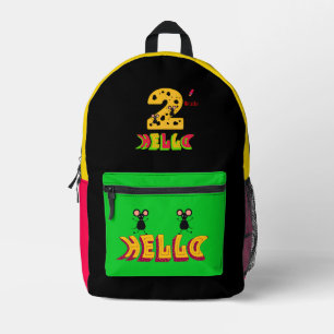 Sonnenmäuse und Nummer zwei Bedruckter Rucksack