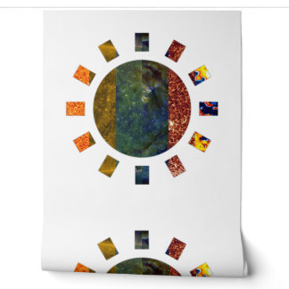 Sonnenmosaik Tapete | Solar Wandbild