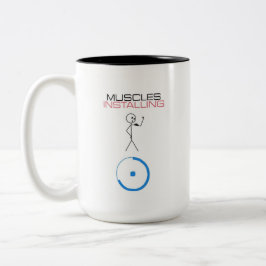 Sonnenmuskeln installieren Kaffee-Cup Zweifarbige Tasse