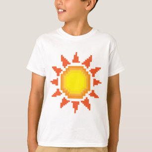 Sonnenpixelkunst T-Shirt
