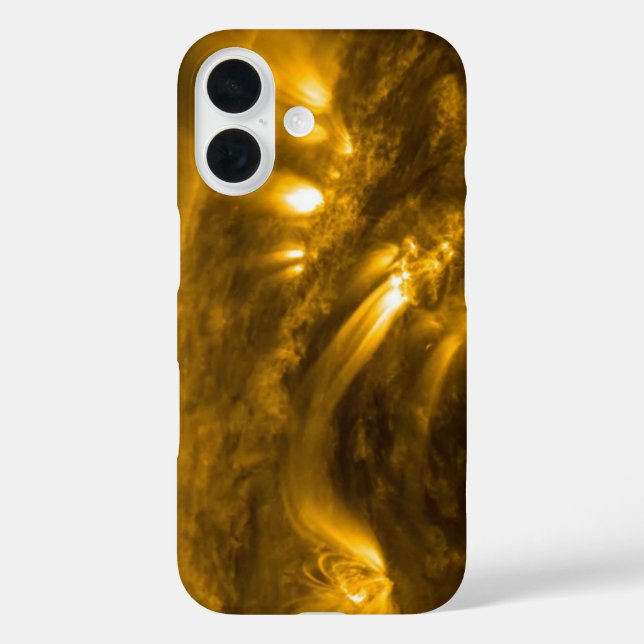 Sonnenplasma iPhone 16 Hülle (Rückseite)