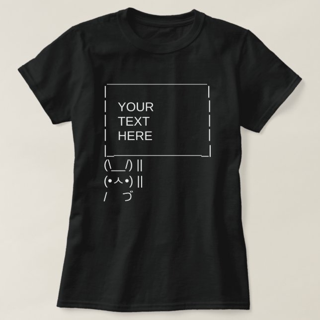 Sonnenprotestzeichen / Anpassbare ASCII-Textkunst T-Shirt (Design vorne)