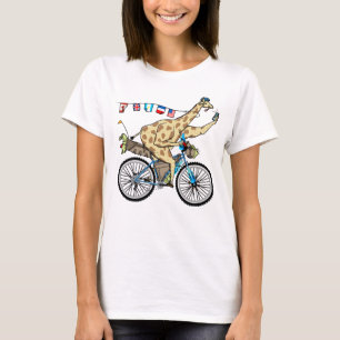 Sonnenradtouren Cartoon giraffe Bikepack T-Shirt