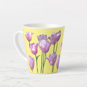 Sonnenrosa Tulpen Kruste. BC Yellow Latte Tasse