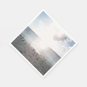 Sonnenruhm am Strand Serviette