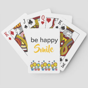 Sonnens Blumen glückliches Lächeln Spielkarten-Dec Spielkarten