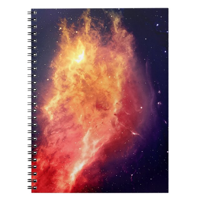 Sonnens Feuer quer durch das Universum Notizblock (Vorderseite)