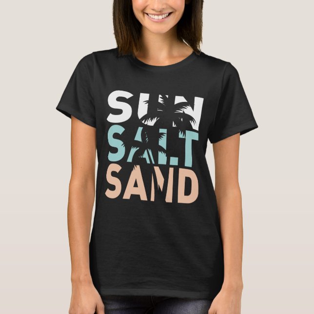 Sonnensalzsand, Strandtee, Sommer T-Shirt (Vorderseite)