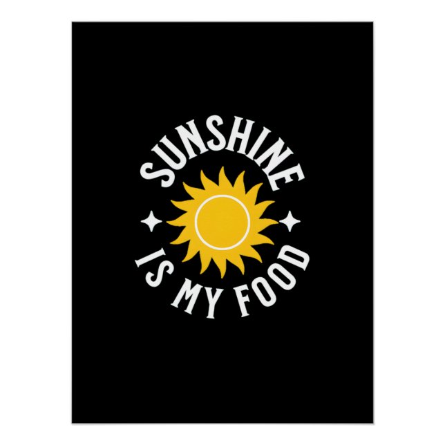 SONNENSCHAFT IST MEIN ESSEN POSTER (Vorderseite)
