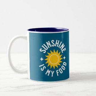 SONNENSCHAFT IST MEIN ESSEN ZWEIFARBIGE TASSE