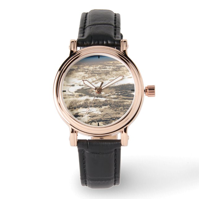Sonnenschein abseits des Atlantiks Armbanduhr (Vorderseite)