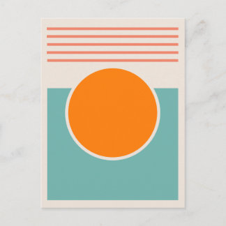 Sonnenschein abstraktes Design Postkarte