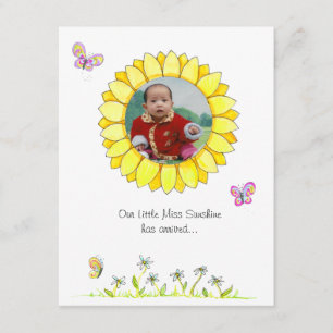 Sonnenschein-Adoptions-Mitteilung Ankündigung