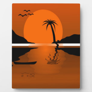 SONNENSCHEIN AUF DEM WASSER FOTOPLATTE